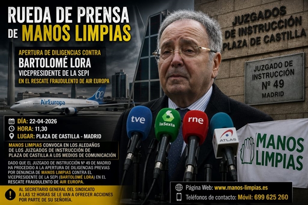 RUEDA DE PRENSA DE MANOS LIMPIAS