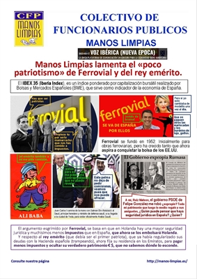 EL PATRIOTISMO DE FERROVIAL Y ÉL DEL REY EMÉRITO