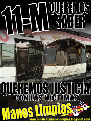 QUEREMOS SABER, MANOS LIMPIAS CON LAS VICTIMAS DEL 11 M