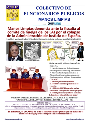 MANOS LIMPIAS DENUNCIA ANTE LA FISCALÍA