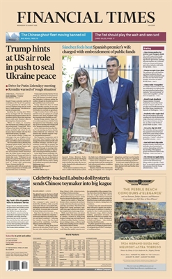 PORTA DEL PERIÓDICO FINANCIAL TIMES